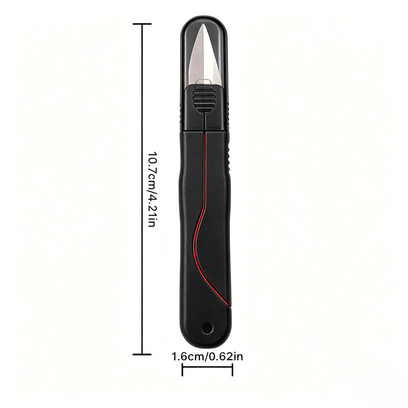 1PC Compact Stainless Steel Decorative Cutting Scissors Set with Protector Case, Precision Sharp Blades Multi-use Shears for Fabric Thread Yarn DIY Craft & Sewing Projects, All-in-One Essential Trimmi