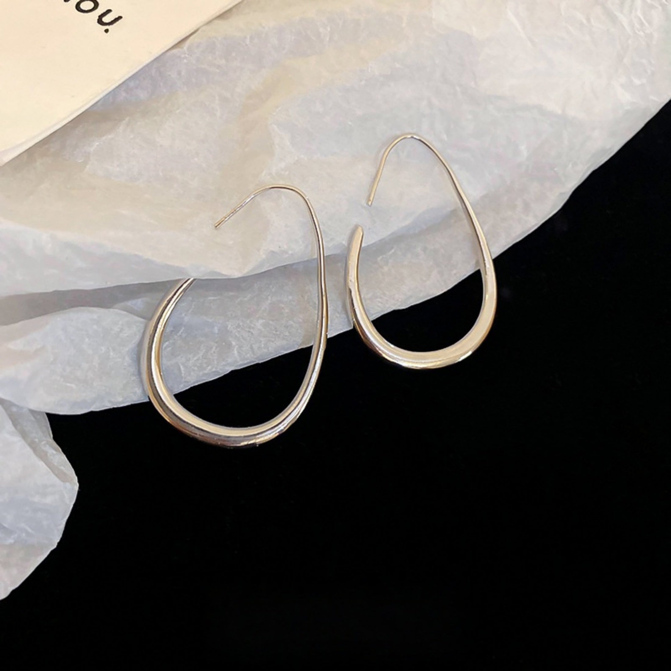 1 Pair Pure Copper Plated Hypoallergenic Water Drop Earrings – Fade-Resistant, Comfortable & Versatile Design, Elegant Minimalist Jewelry Perfect for Daily Wear, Parties & Valentine's Day Gifts