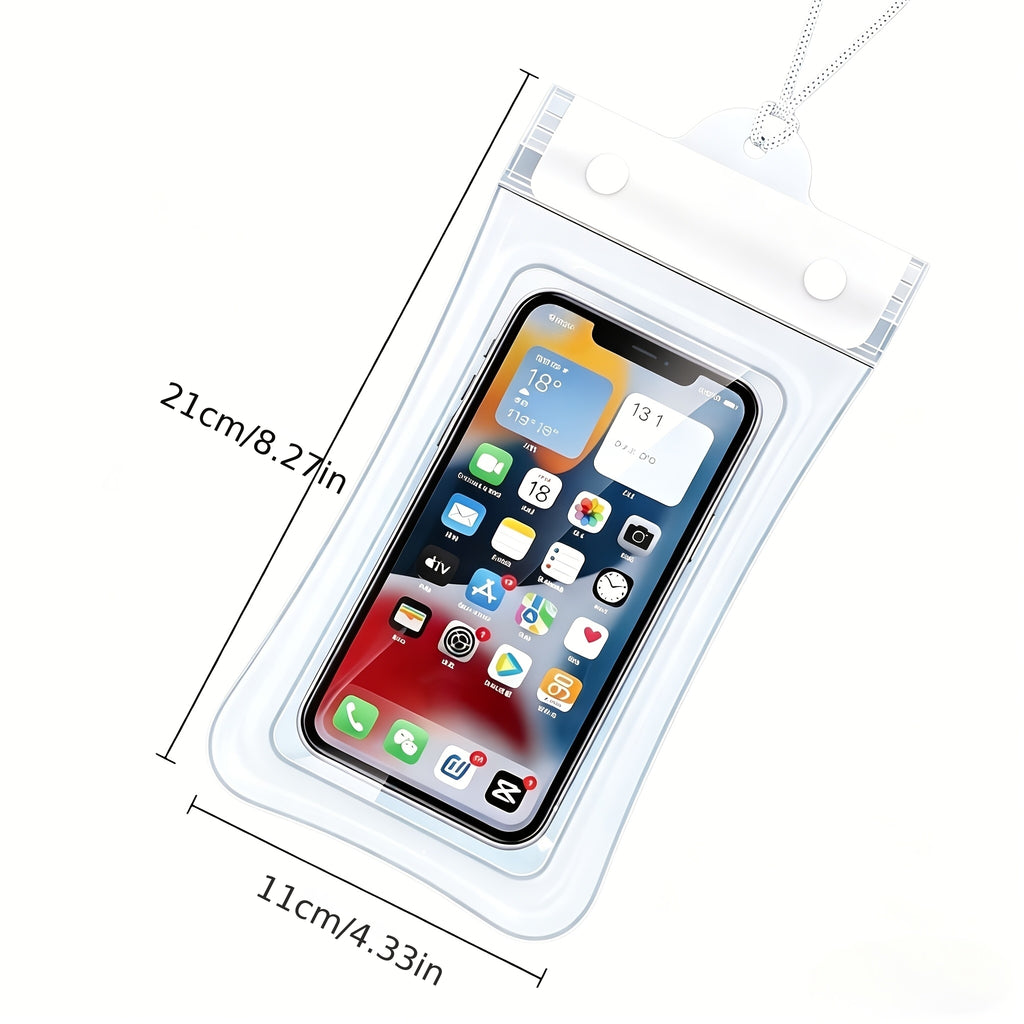 1 Piece Upgraded Floating Pouch, 4-Layer Leakproof Design, Transparent Pouch with Lanyard, Great for Beach, Swimming, River Drifting, Outdoor Water Games and Daily Storage & Use