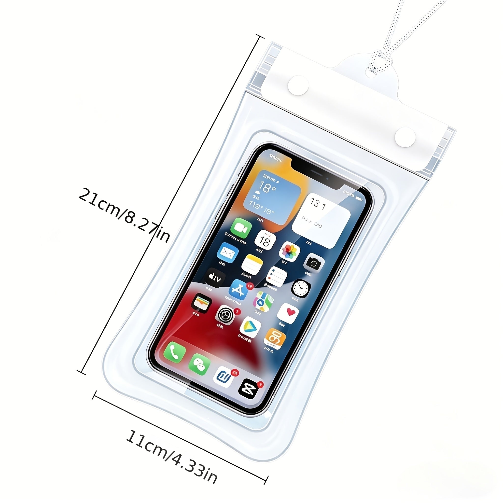 1 Piece Upgraded Floating Pouch, 4-Layer Leakproof Design, Transparent Pouch with Lanyard, Great for Beach, Swimming, River Drifting, Outdoor Water Games and Daily Storage & Use