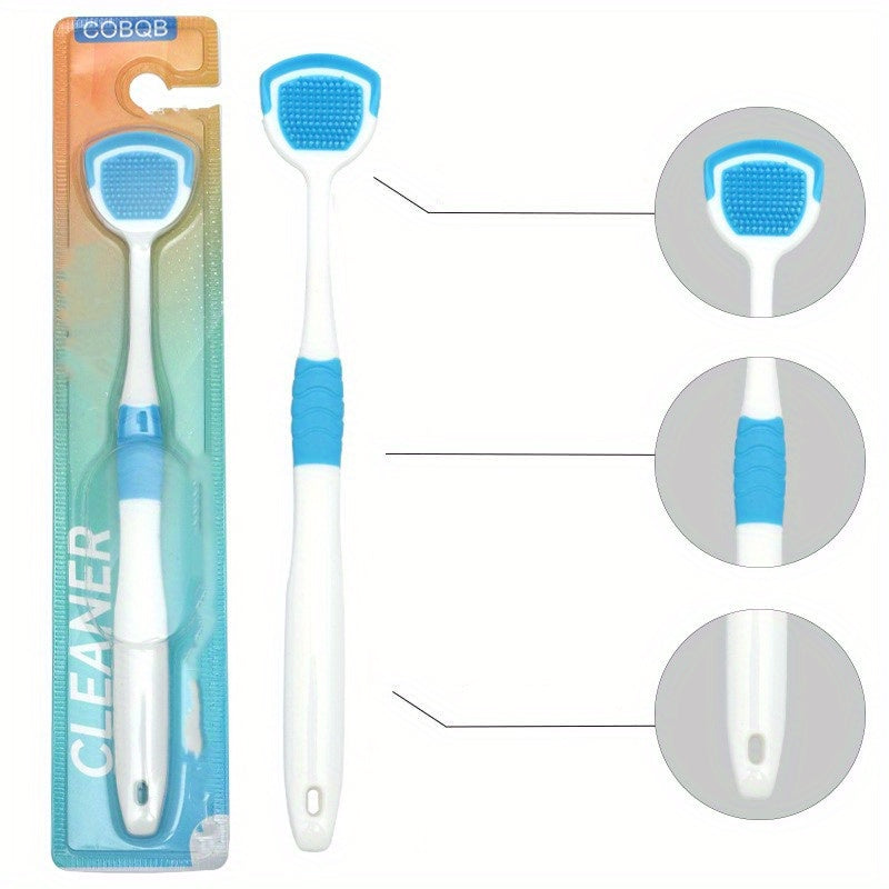 1Pc Durable Tongue Cleaner, Odor-Free Oral Accessory, Maintains Fresh Breath and Restores Normal Taste Perception, Random Color