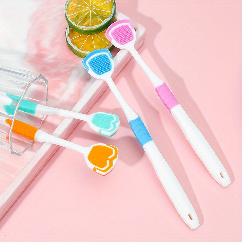 1Pc Durable Tongue Cleaner, Odor-Free Oral Accessory, Maintains Fresh Breath and Restores Normal Taste Perception, Random Color