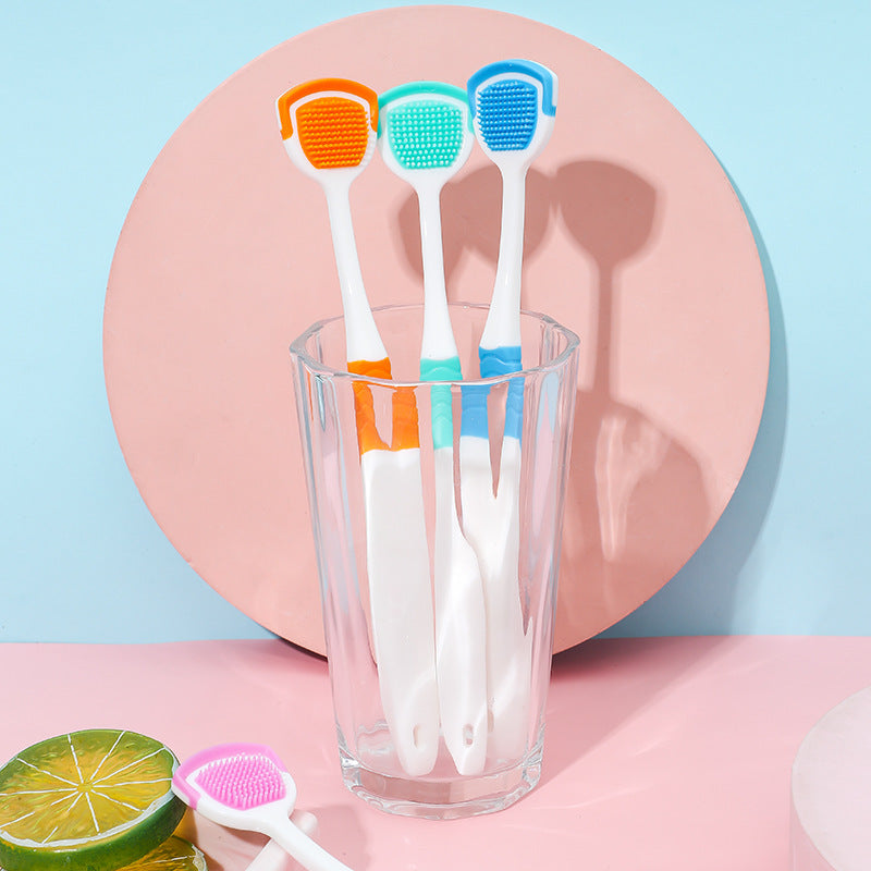 1Pc Durable Tongue Cleaner, Odor-Free Oral Accessory, Maintains Fresh Breath and Restores Normal Taste Perception, Random Color