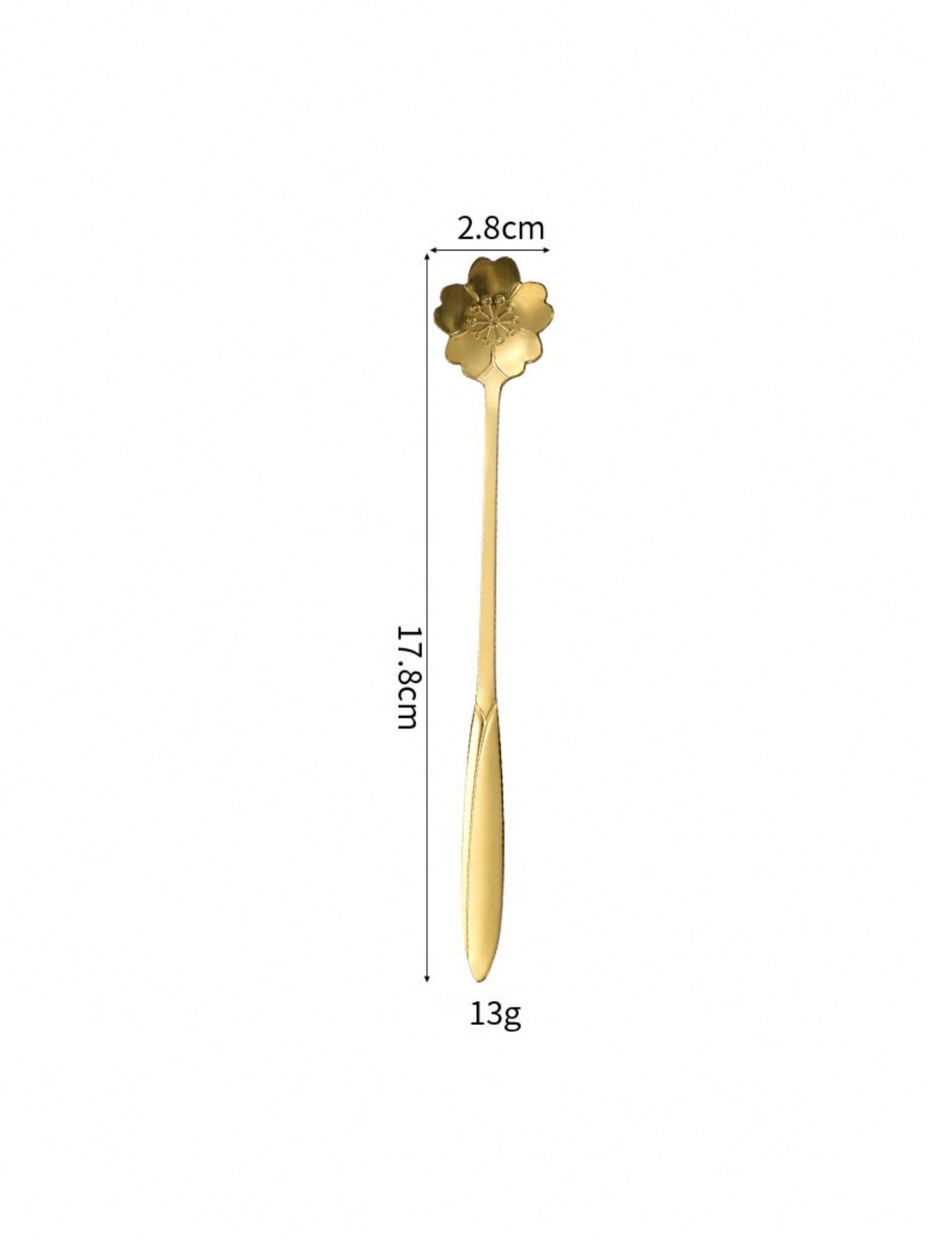 Stainless Steel Flower Design Spoons, Long Handle Dessert Tea Coffee Mixing Spoons, Vintage Style With Assorted Flower Shapes, Perfect For Stirring Beverages, Eating Desserts, Ice Cream, Yogurt, Elegant Kitchen Utensils For Home, Office, Parties, And Cafe