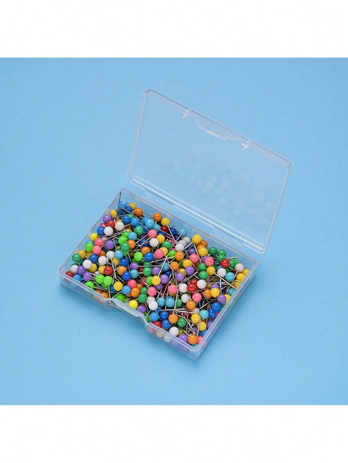 1 Box Of Decorative Fake Pins For DIY Crafts, Clothing Decoration, And Pattern Making, Multi-Functional Accessories For Creative Projects, Ideal For Sewing, Handicrafts, And Personalized Designs, Versatile Tools For Fashion And Home Art Projects