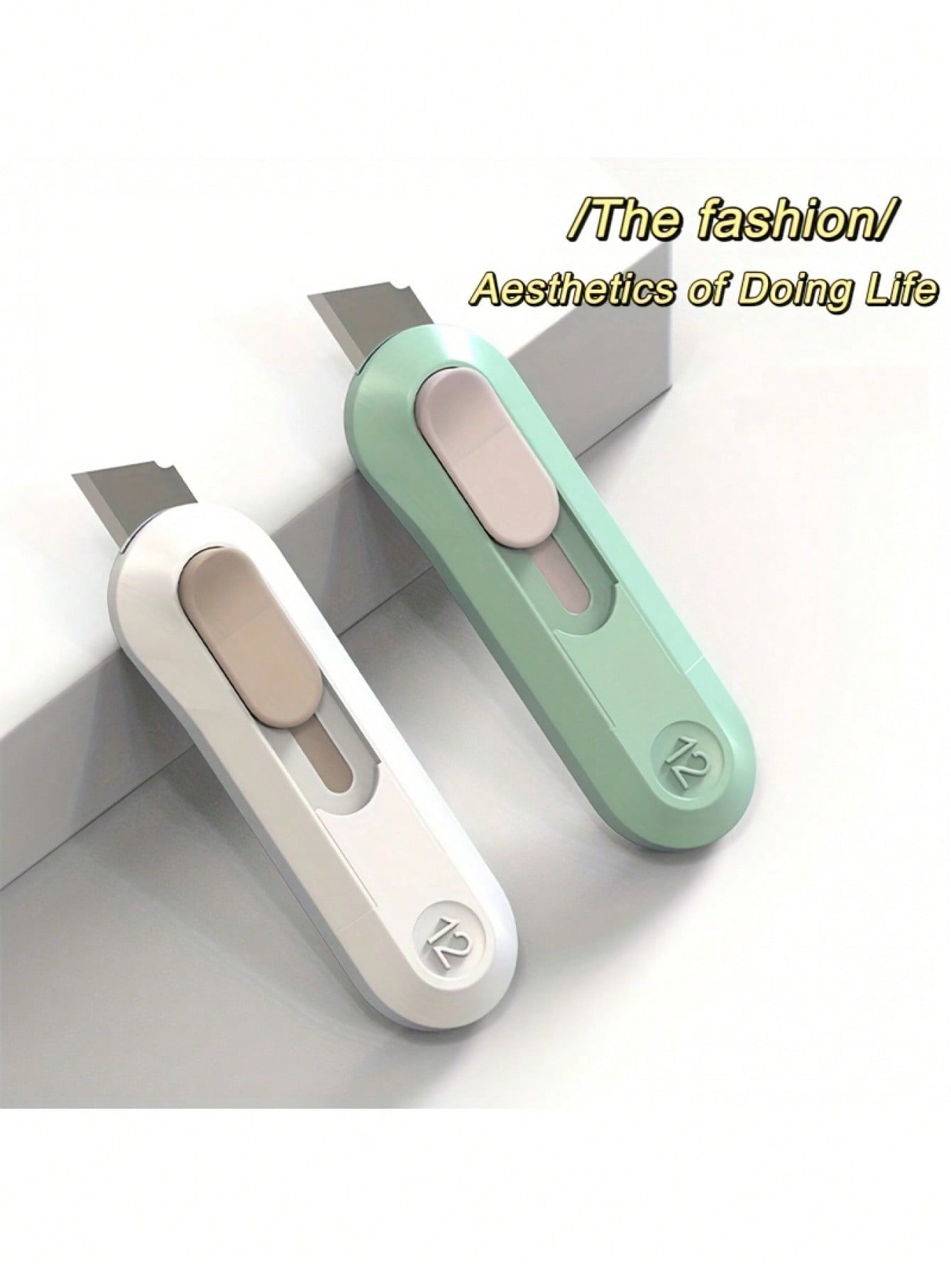 1pc e Mini Art Knife With SK5 Blade: Offers Precision Cutting For Crafting, Scrapbooking, DIY Projects, And Delicate Paper Cutting, Features Automatic Rebound For Safety And Front-End Self-Locking For Stability, Compact And Lightweight For Easy Ca