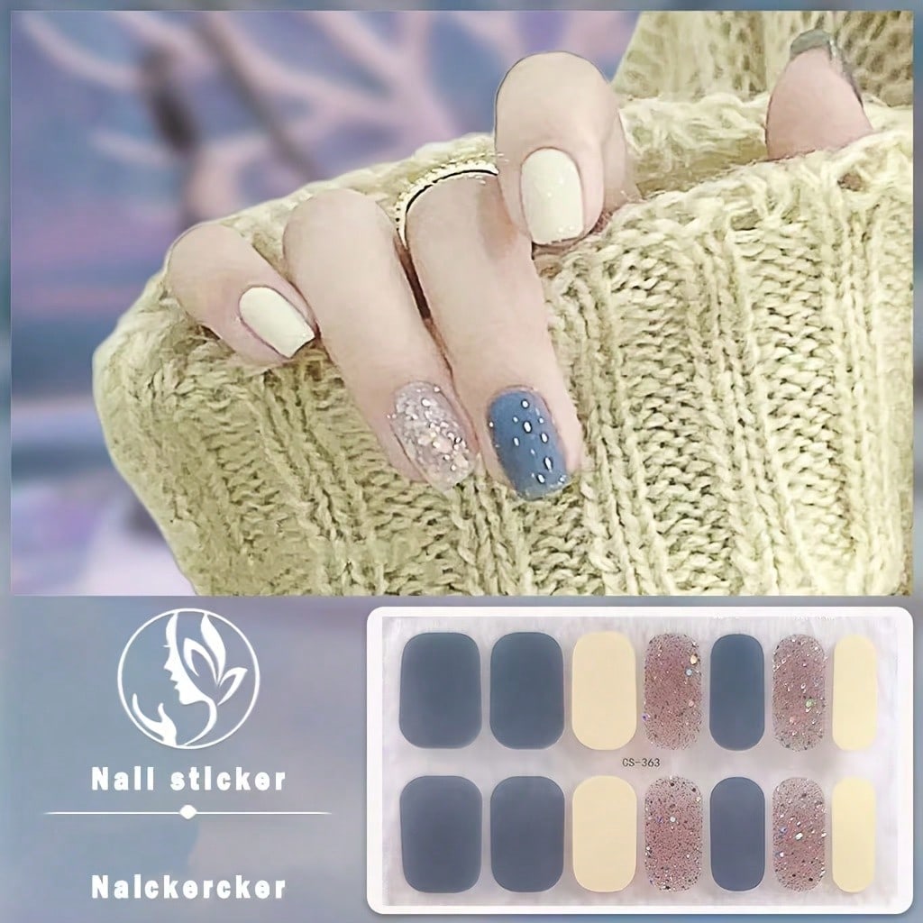 Sophisticated Dark Gradient French Tip Nail Stickers – Self-Adhesive Full Cover Nail Decals For Ombre Effect – Quick Application, Chip-Resistant, Durable Wear – Perfect For Busy Individuals, DIY Manicures, Nail Art Lovers, And Adding Glam To Any Outfit Fo