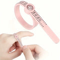 Adjustable Ring Sizer Measuring Tool For Accurate Finger Size – Reusable Pink Band For Men & Women, Ensuring A Perfect Fit Every Time – Essential For Confident Online Jewelry Shopping, Engagement Rings, Wedding Bands & Thoughtful Gift Giving – Easy-To-Use
