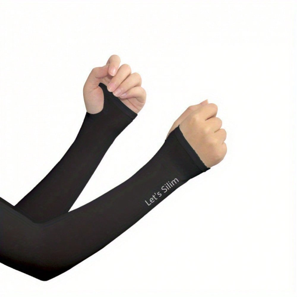 Cooling Seamless Arm Sleeves For Ultimate Comfort – Ice Silk Breathable Sun Protection For Outdoor Sports, Driving, Cycling, Golfing, Fishing & Daily Wear – Quick-Drying & Lightweight Hand Socks For Men & Women's Summer Activities – Ideal For Hiking, Runn