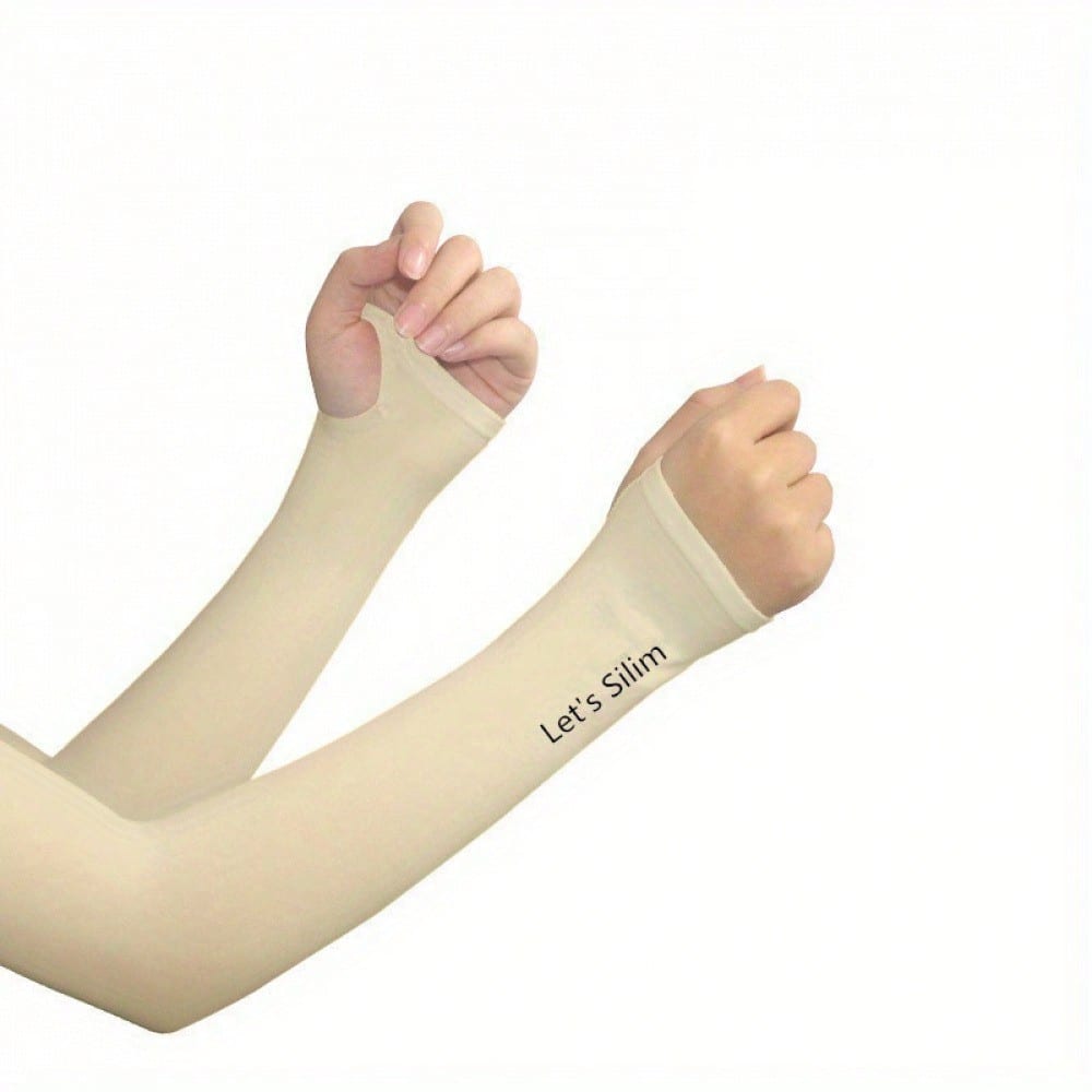 Cooling Seamless Arm Sleeves For Ultimate Comfort – Ice Silk Breathable Sun Protection For Outdoor Sports, Driving, Cycling, Golfing, Fishing & Daily Wear – Quick-Drying & Lightweight Hand Socks For Men & Women's Summer Activities – Ideal For Hiking, Runn