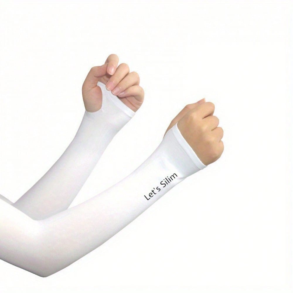 Cooling Seamless Arm Sleeves For Ultimate Comfort – Ice Silk Breathable Sun Protection For Outdoor Sports, Driving, Cycling, Golfing, Fishing & Daily Wear – Quick-Drying & Lightweight Hand Socks For Men & Women's Summer Activities – Ideal For Hiking, Runn