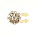 1PC No-Sew Reusable Rhinestone Button Cover For Ladies' Blouses – Chic Clip-On Crystal Button Prevents Shirt Gaps – Stylish Jewelry Accessory Adds Glamour To Office Wear, Formal Looks & Casual Outfits – Perfect For Daily Fashion & Special Occasions