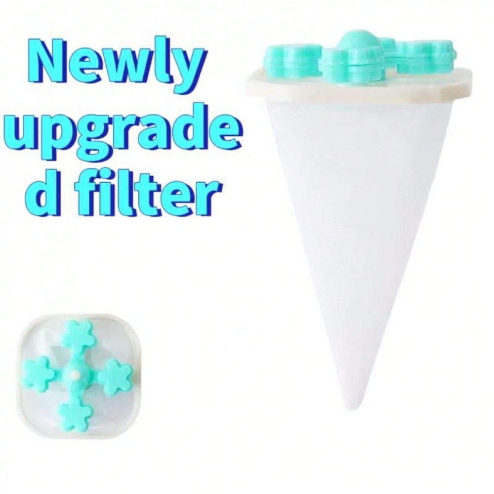 Innovative Laundry Lint & Pet Hair Filter – Cone-Shaped Debris Collector For Washing Machines – Captures Lint, Hair & Small Particles – Essential For Cleaner Laundry & Drain Maintenance – Ideal For Pet Owners & Daily Use