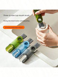 3-In-1 Multifunctional Cup Bottle Cleaning Brush – Mini Lid Cleaner With Grooves And Gaps For Easy Cleaning, Perfect For Kitchens And Bathrooms, Versatile Brush For Cleaning Bottles, Cups, Lids, And Other Household Items, Compact And Efficient Design For