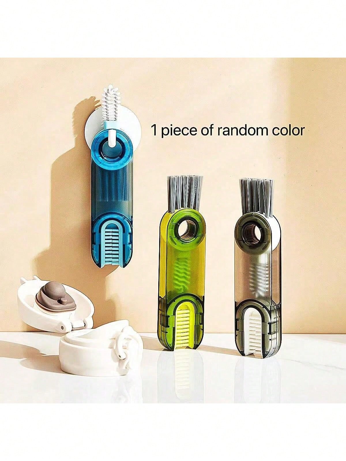 3-In-1 Multifunctional Cup Bottle Cleaning Brush – Mini Lid Cleaner With Grooves And Gaps For Easy Cleaning, Perfect For Kitchens And Bathrooms, Versatile Brush For Cleaning Bottles, Cups, Lids, And Other Household Items, Compact And Efficient Design For