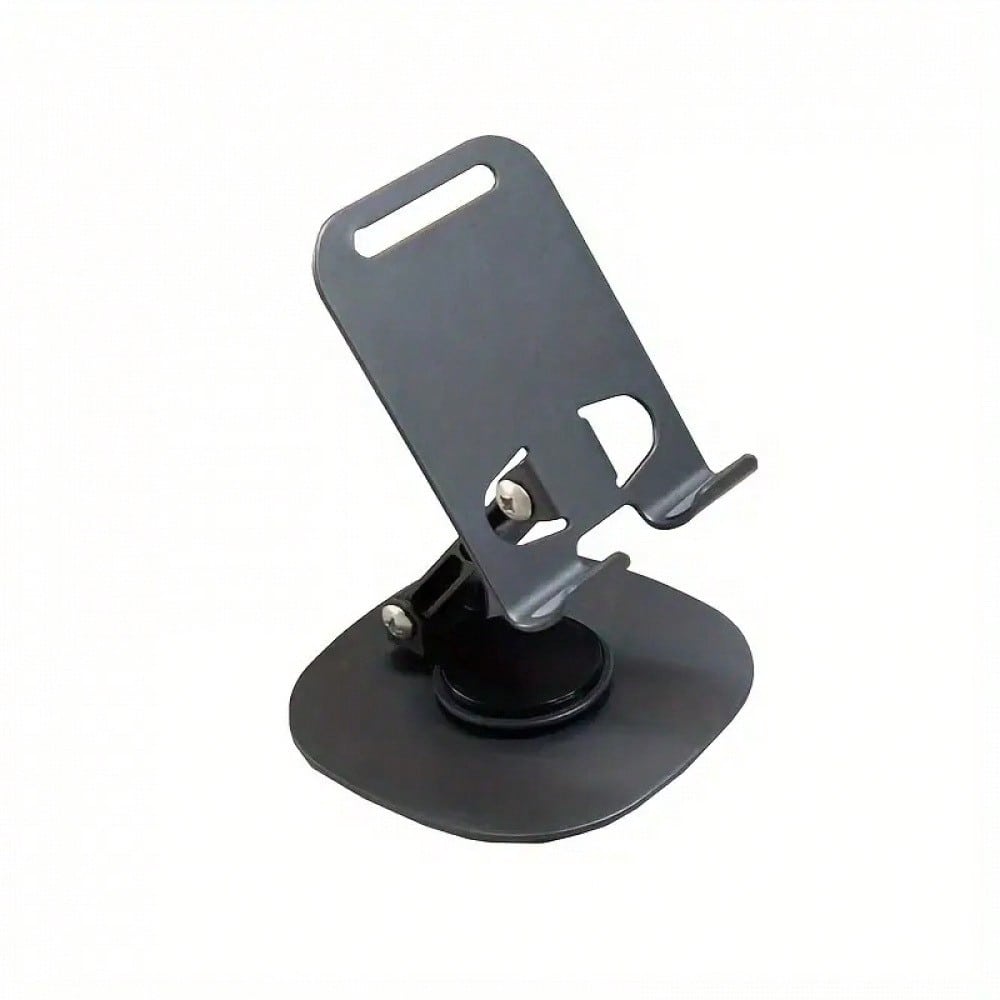 360° Rotating Metal Phone Stand For Desk – Heavy-Duty Adjustable Cell Phone Holder With Anti-Slip Base – Universal Desktop Mount For Smartphones, Tablets & E-Readers – Perfect For Office, Home, Kitchen, Video Calls, Online Learning & Hands-Free Viewing Co