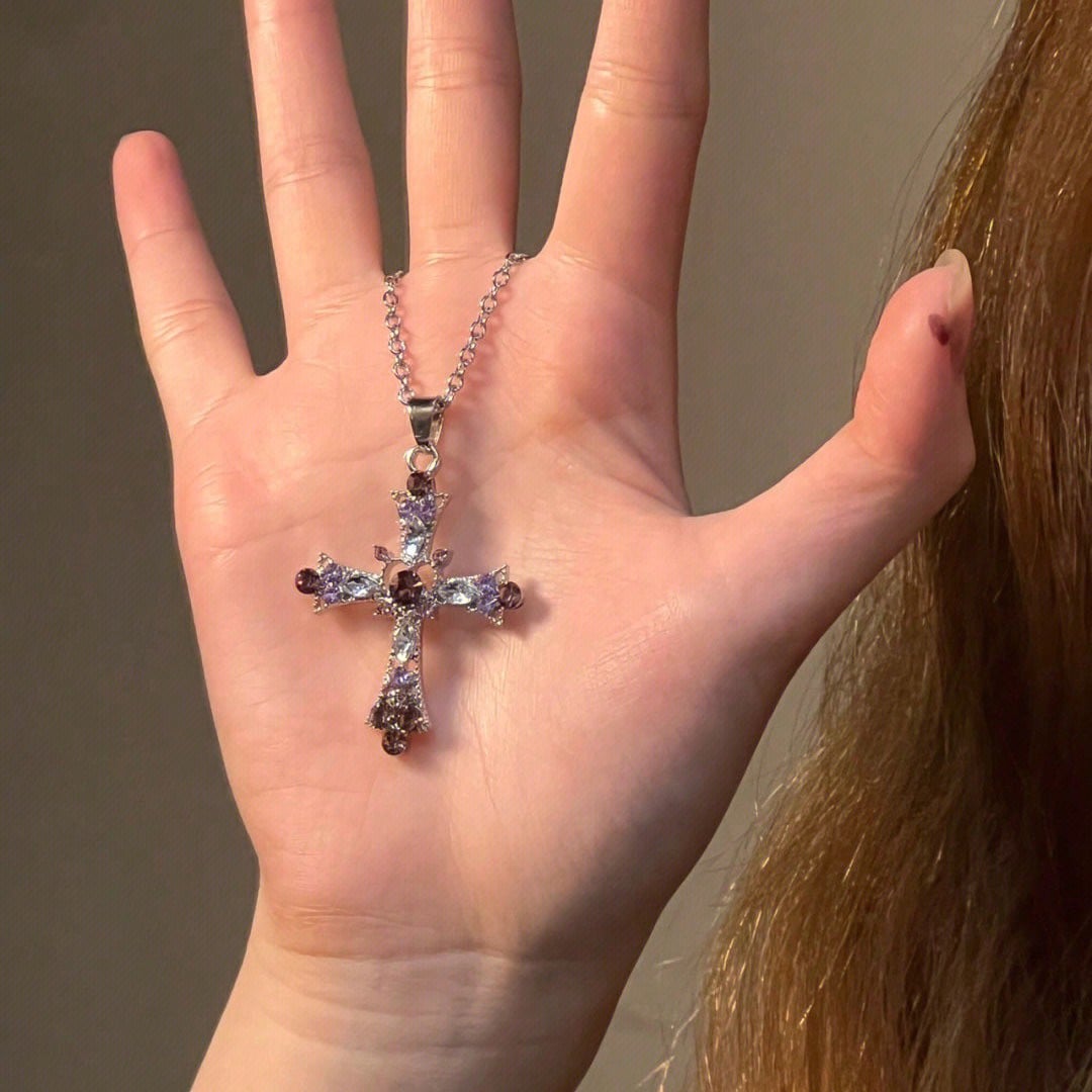 Sweet Style Cross Pendant Fashion Retro Gothic Style Necklace Jewelry