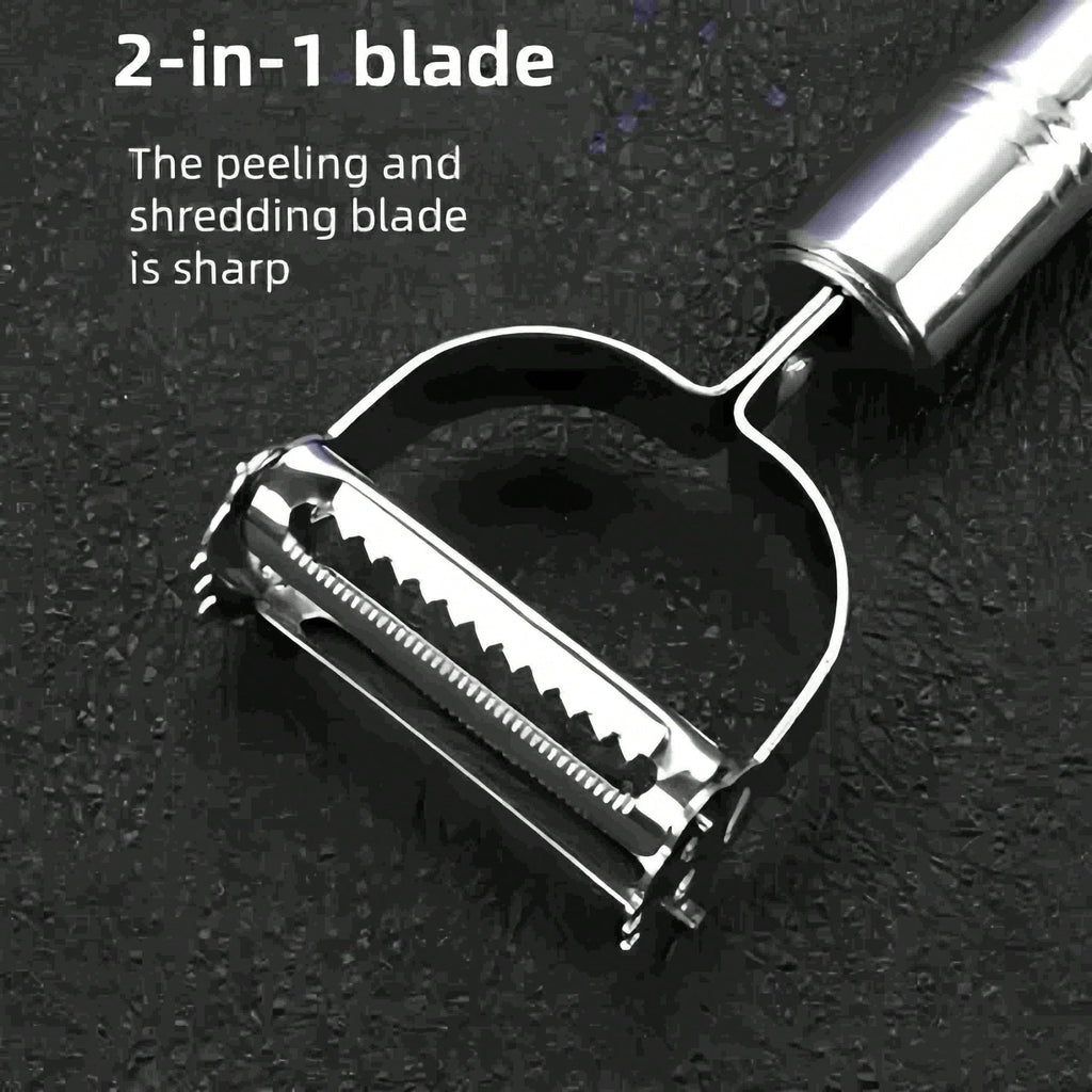 Stainless Steel Peeling Knife Three-Piece Set Fruit Carrot Grater Kitchen Potato Peeler Multifunctional Melon Grater