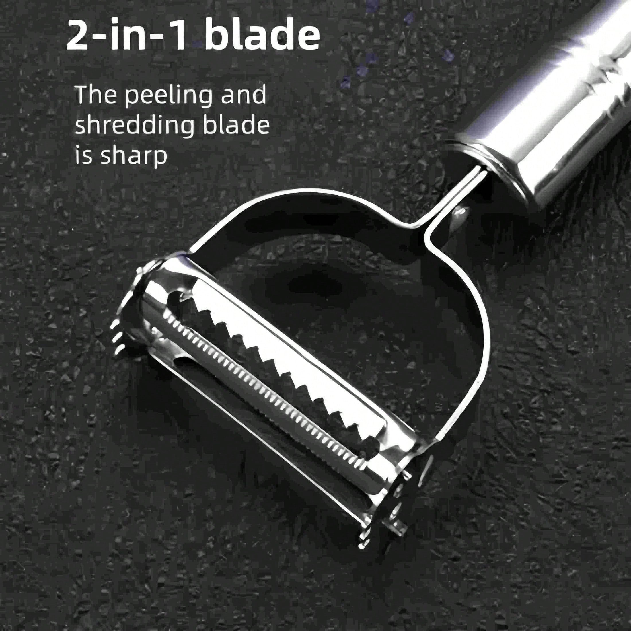 Stainless Steel Peeling Knife Three-Piece Set Fruit Carrot Grater Kitchen Potato Peeler Multifunctional Melon Grater