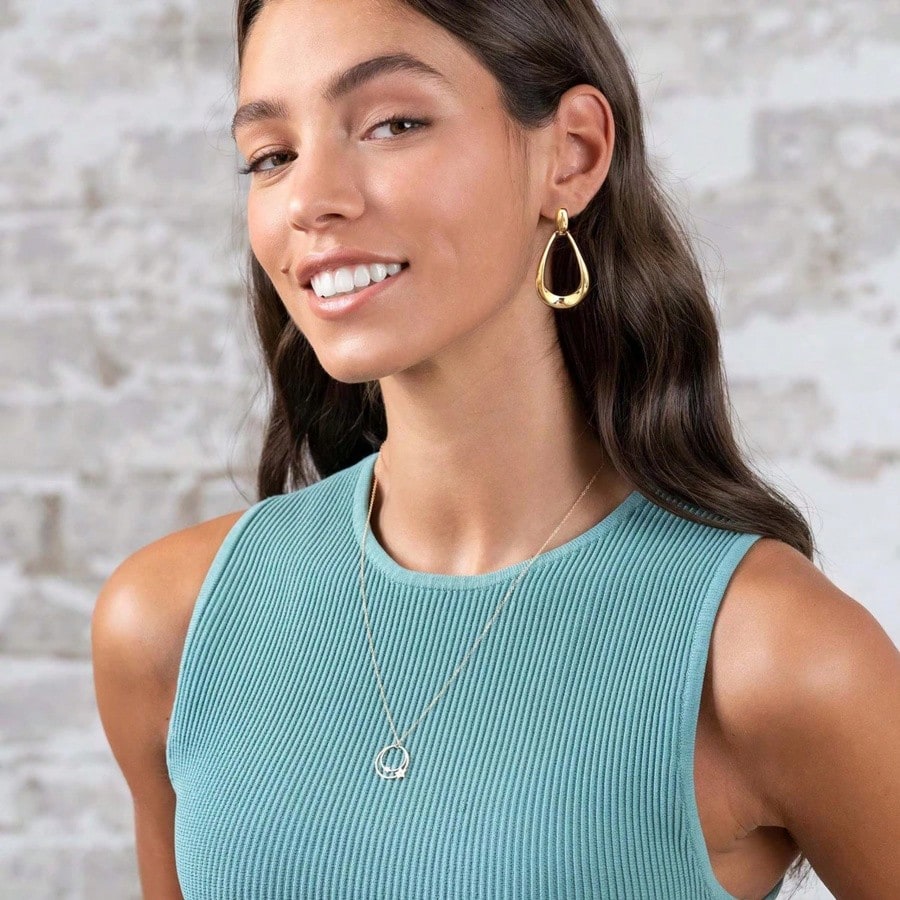 1 Pair Of Oval Drop Earrings Women's Fashion Water Drop Statement Drop Earrings Teardrop Geometric Earrings Suitable For Many Occasions Birthday Party Jewelry Gifts Women's Jewelry