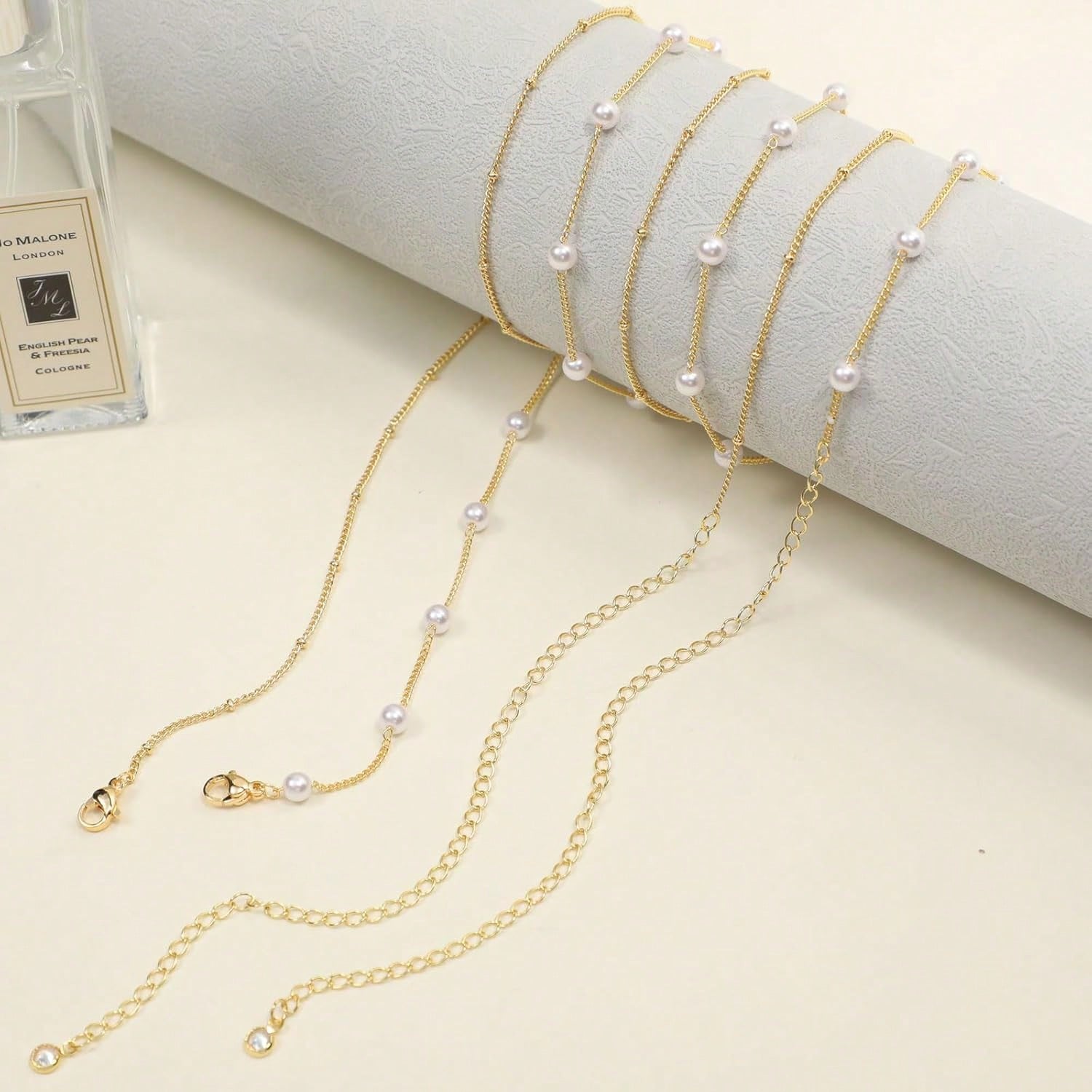 Two Fashionable New Round Bead Chain Stacked Sexy Women's Belts, Multifunctional Waist Accessories, Ideal Small Gifts For Girlfriends In Summer, Suitable For Seaside Vacations, Beach Vacations, Women's Bikini Chains, Women's Jewelry