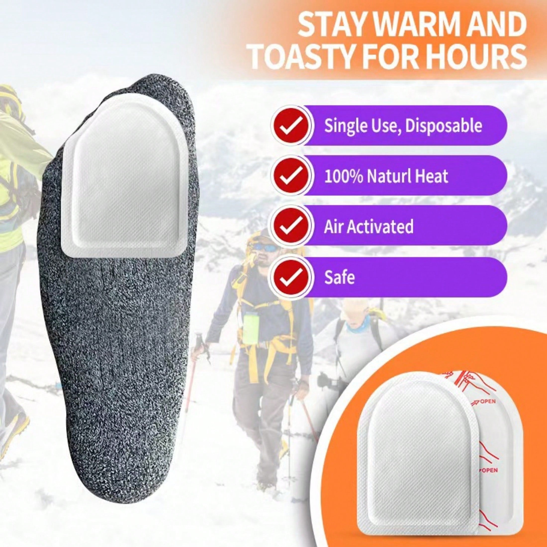 5pcs Winter Warm Pads Set: Hand & Foot Warm Pads, Outdoor Warm Pads. Suitable For Autumn-Winter Camping, Hiking, Skiing, Sports & Work. Easy To Carry & Use, Ideal Winter Gift. Christmas Gifts,Hand Warmers,Gifts For Men,Stocking Stuffers,Hand Warmers Recha