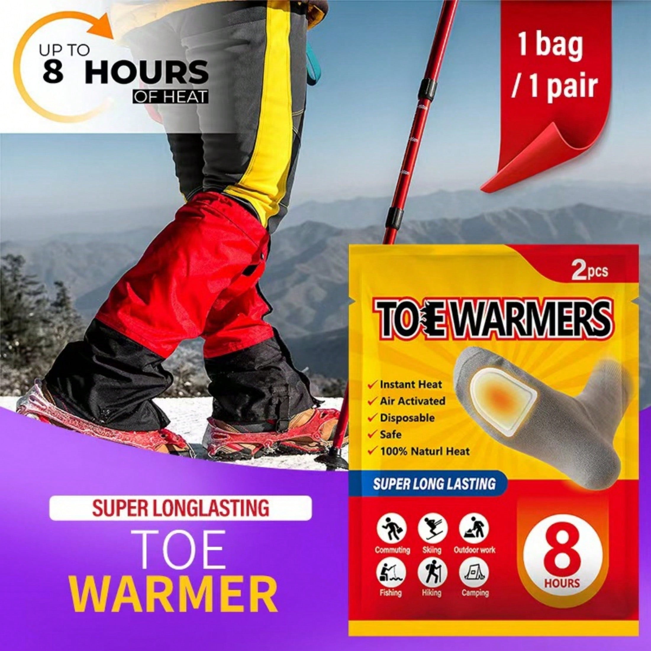 5pcs Winter Warm Pads Set: Hand & Foot Warm Pads, Outdoor Warm Pads. Suitable For Autumn-Winter Camping, Hiking, Skiing, Sports & Work. Easy To Carry & Use, Ideal Winter Gift. Christmas Gifts,Hand Warmers,Gifts For Men,Stocking Stuffers,Hand Warmers Recha