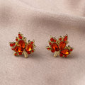 Stylish Maple Leaf Earrings & Necklaces – High-End, Niche Design, Premium Vibe, Light Luxury Stud Earrings
