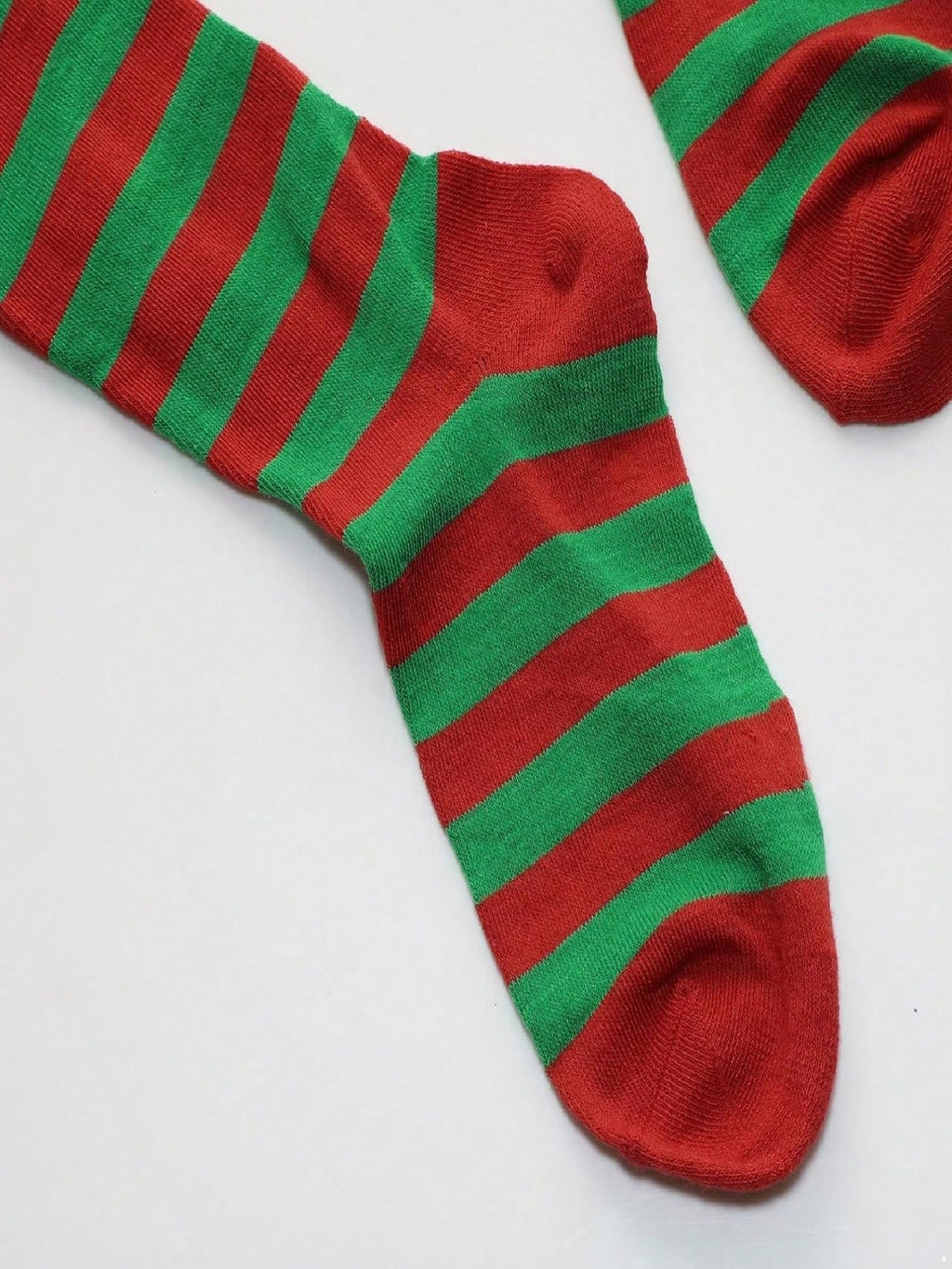 Christmas-Themed Knee-High Socks + Striped Thigh-Highs – Perfect For Women's Cosplay Parties