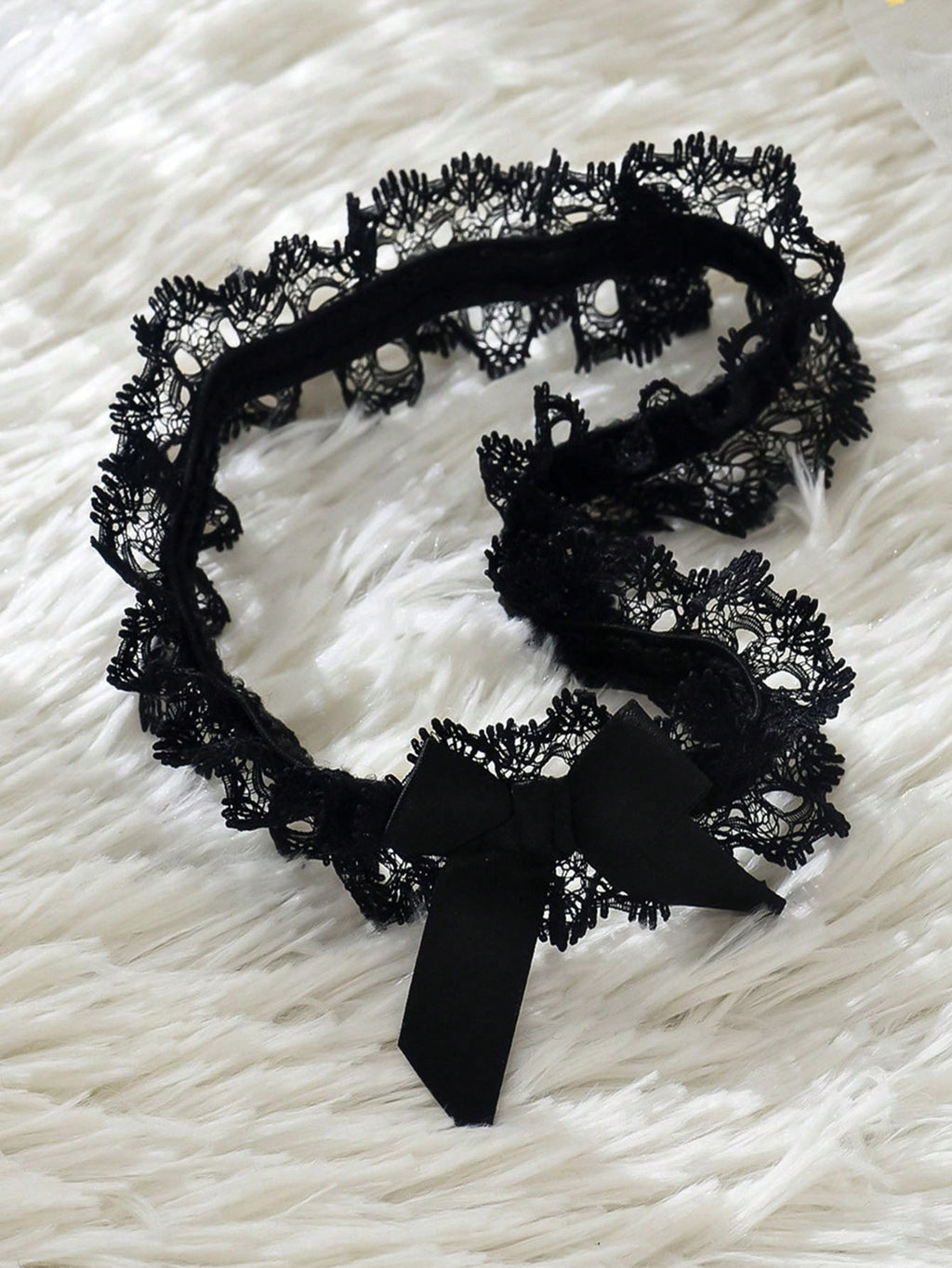1pc Women's Elegant Lace Bowknot Chain Garter Belt - High Elastic Adjustable Thigh Straps, Suitable For Parties, Casual Outfits As Daily Accessory - Comfortable & Durable (Hand Wash) Novel Clothing Accessory