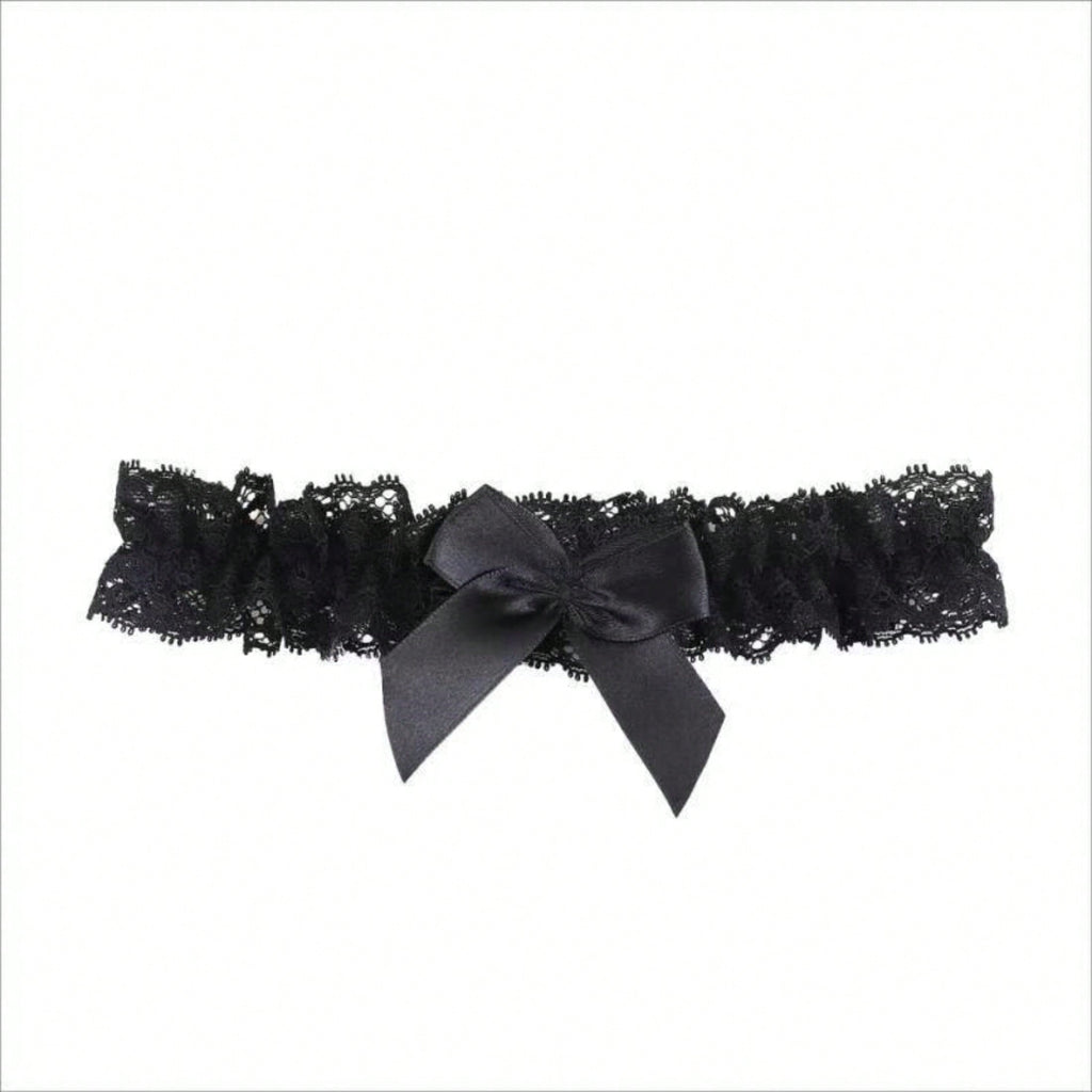 1pc Women's Elegant Lace Bowknot Chain Garter Belt - High Elastic Adjustable Thigh Straps, Suitable For Parties, Casual Outfits As Daily Accessory - Comfortable & Durable (Hand Wash) Novel Clothing Accessory