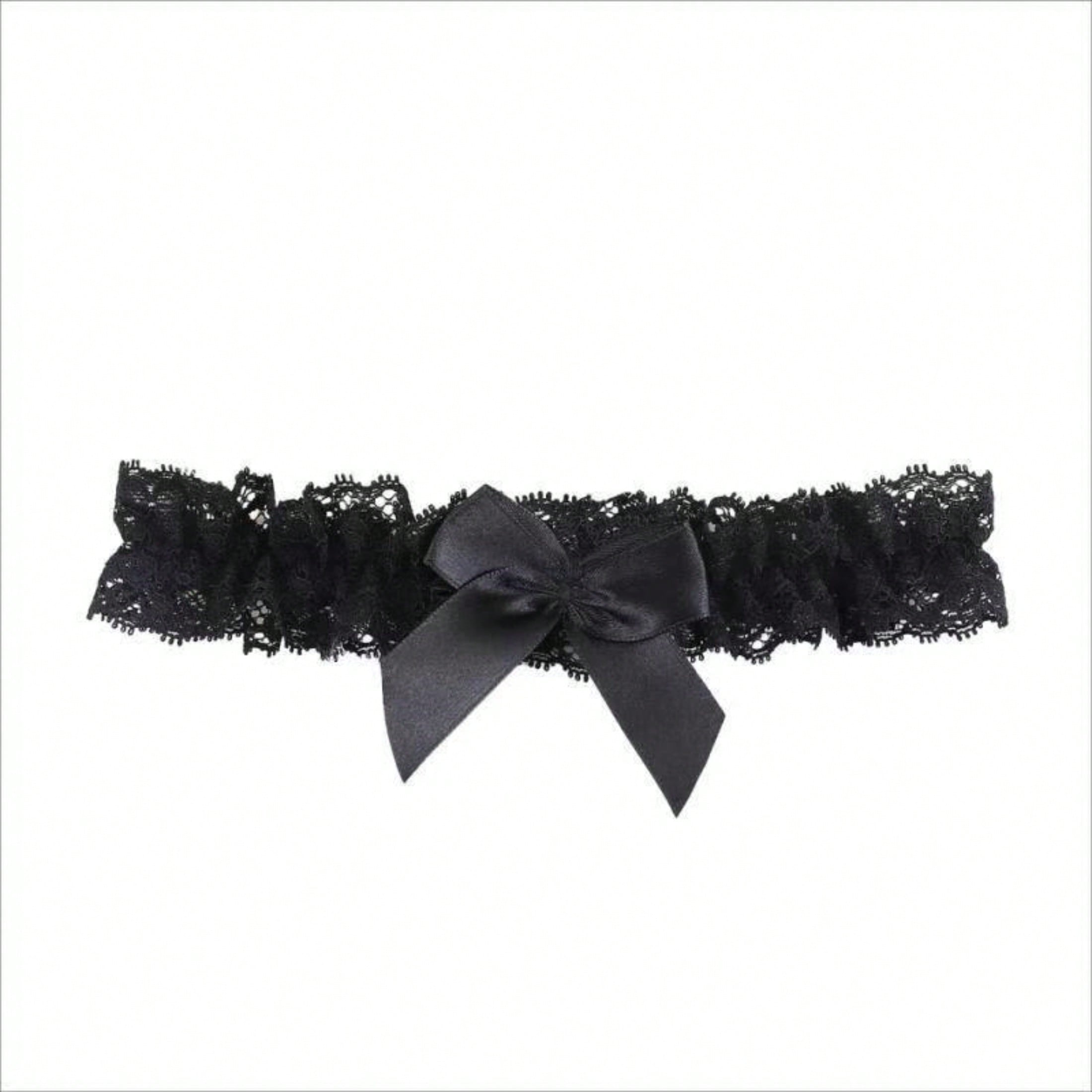 1pc Women's Elegant Lace Bowknot Chain Garter Belt - High Elastic Adjustable Thigh Straps, Suitable For Parties, Casual Outfits As Daily Accessory - Comfortable & Durable (Hand Wash) Novel Clothing Accessory