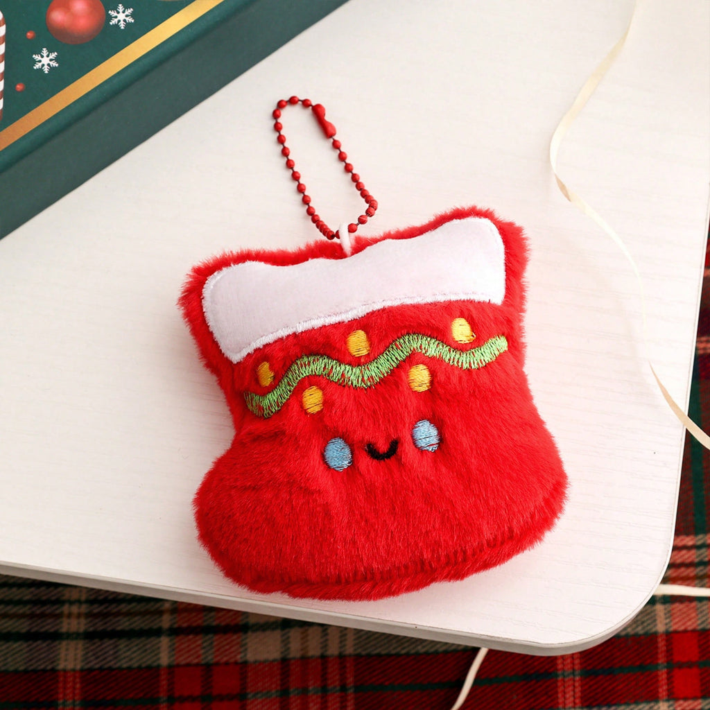 Christmas-Style Plush Mini Decorations, Key Rings, Backpack Pendants, Decor Parts - Festive Gifts