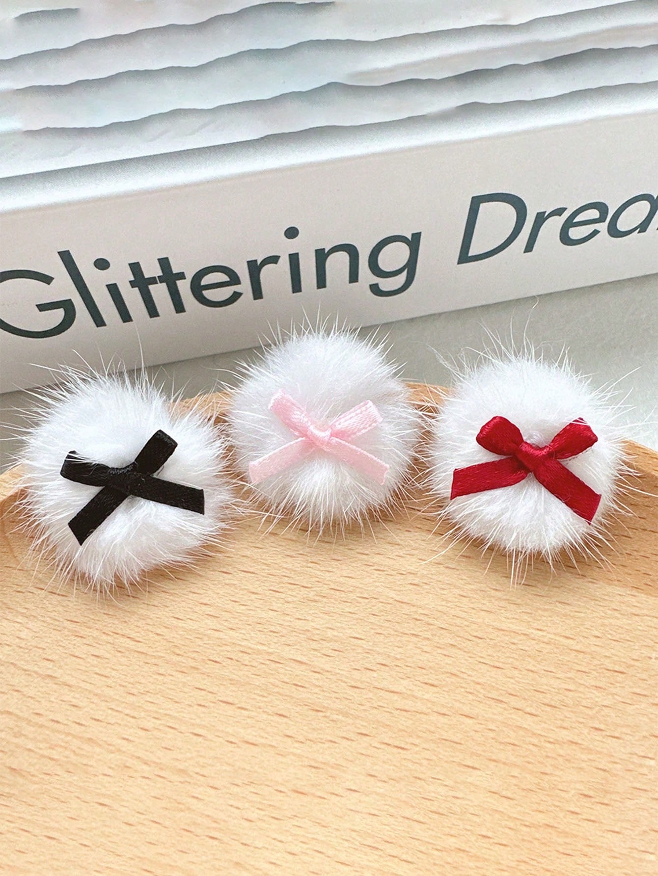 Elegant Red Bow Hair Clip - Christmas Plush Hair Decoration, Featuring Red Bow, Soft Plush Hair Clip, Ideal For Christmas, New Year, Festival Hair Accessories, Long-Lasting Hair Clip