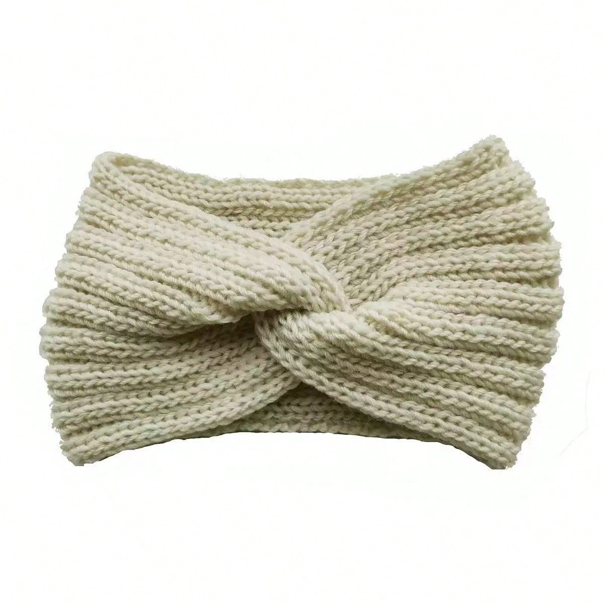 Knitted Warm And Soft Headband (Wool) For Women, Sports Wool Cross Headband, Sweet & Versatile Wide-Brimmed Headdress For Women