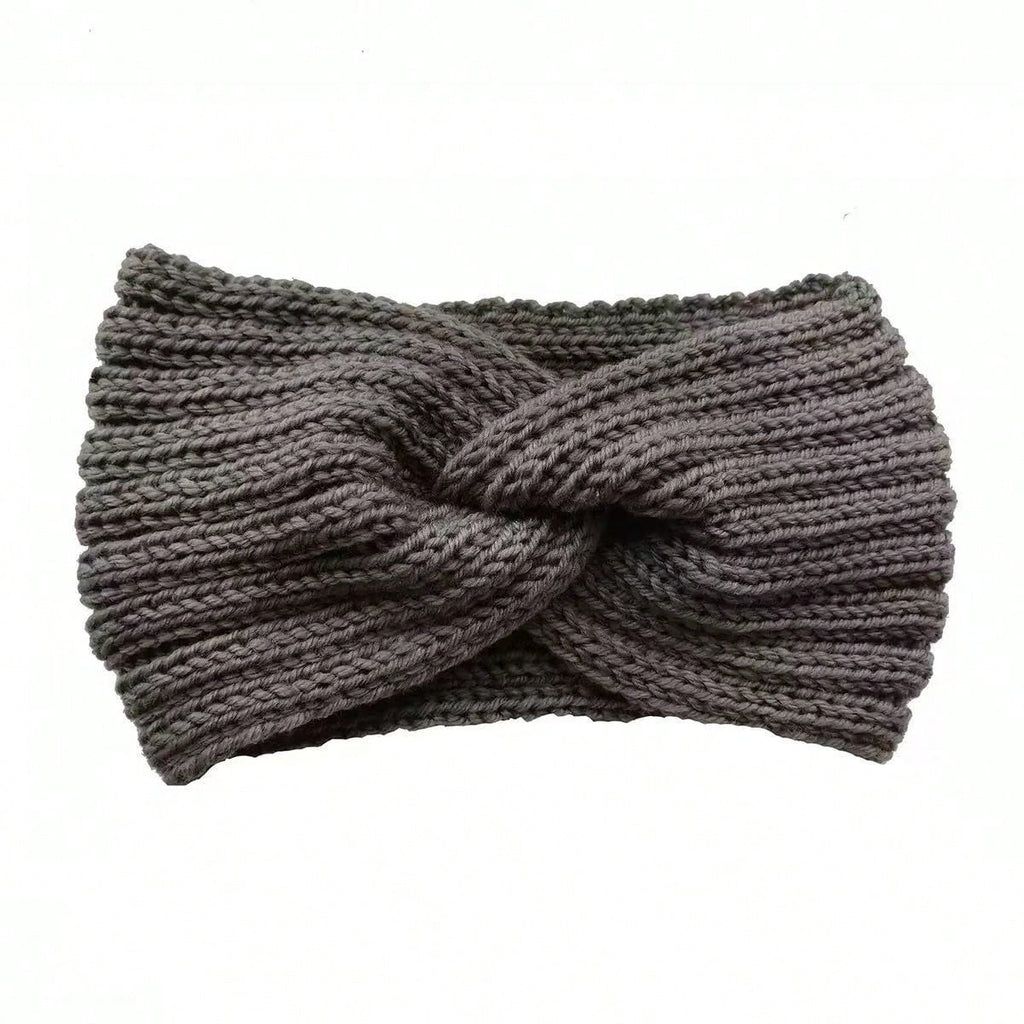 Knitted Warm And Soft Headband (Wool) For Women, Sports Wool Cross Headband, Sweet & Versatile Wide-Brimmed Headdress For Women