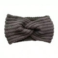 Knitted Warm And Soft Headband (Wool) For Women, Sports Wool Cross Headband, Sweet & Versatile Wide-Brimmed Headdress For Women