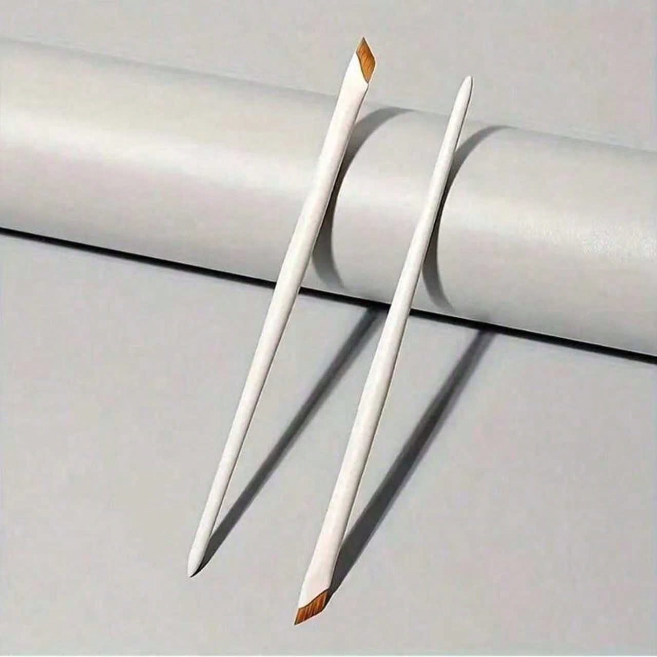 2pcs Precision Angled Eyeliner Brow Brush: Nylon Light Beige Eyebrow Brush For All Makeup Wearers - Fine Angled Eyeliner Brow Brush With Sickle Ultra-Thin Bevel Flat Angled For Silk Detail Eye Makeup Beauty Makeup Tools,Cheap,Valentine's Day,Cheap Items,T