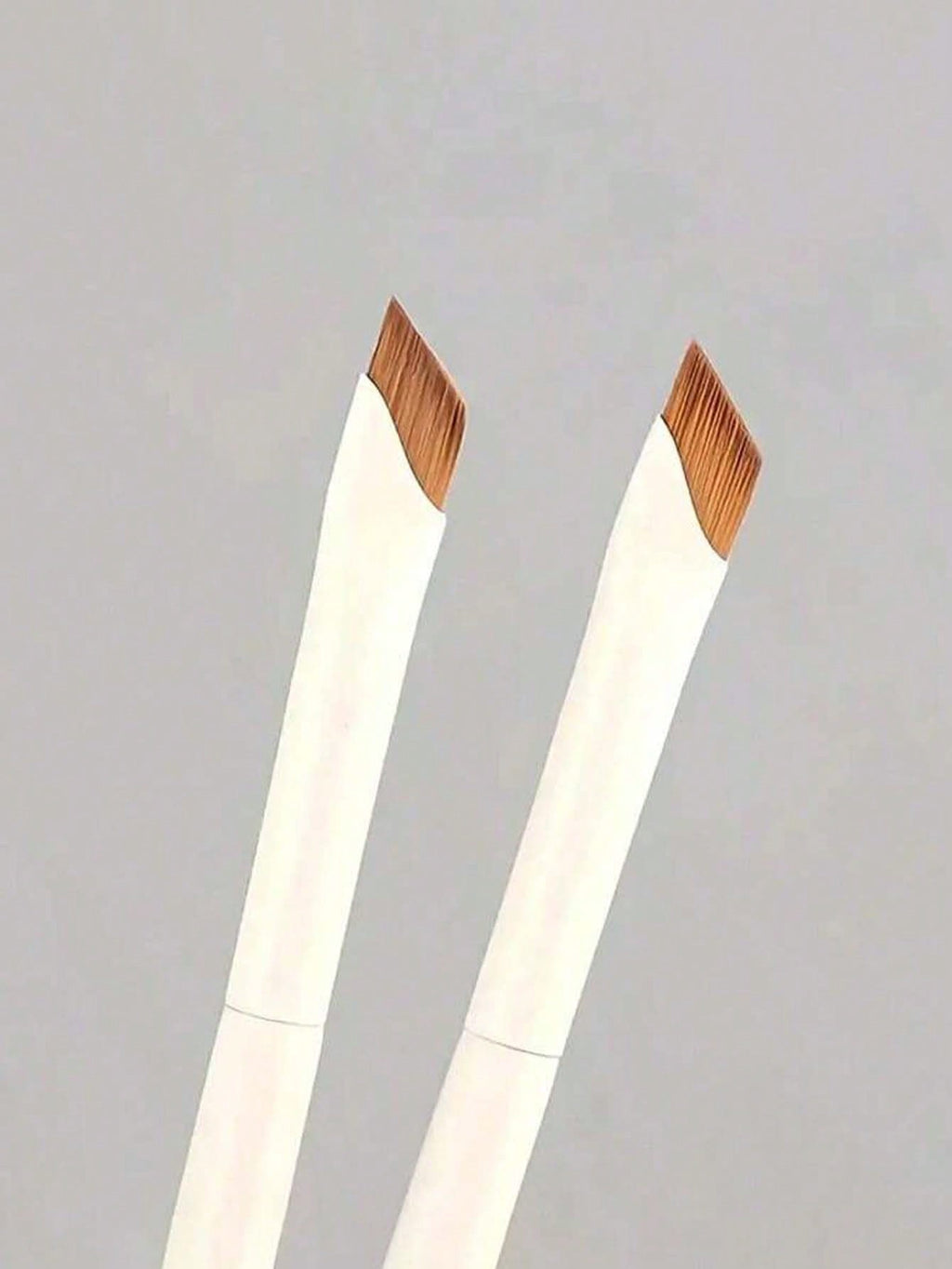 2pcs Precision Angled Eyeliner Brow Brush: Nylon Light Beige Eyebrow Brush For All Makeup Wearers - Fine Angled Eyeliner Brow Brush With Sickle Ultra-Thin Bevel Flat Angled For Silk Detail Eye Makeup Beauty Makeup Tools,Cheap,Valentine's Day,Cheap Items,T