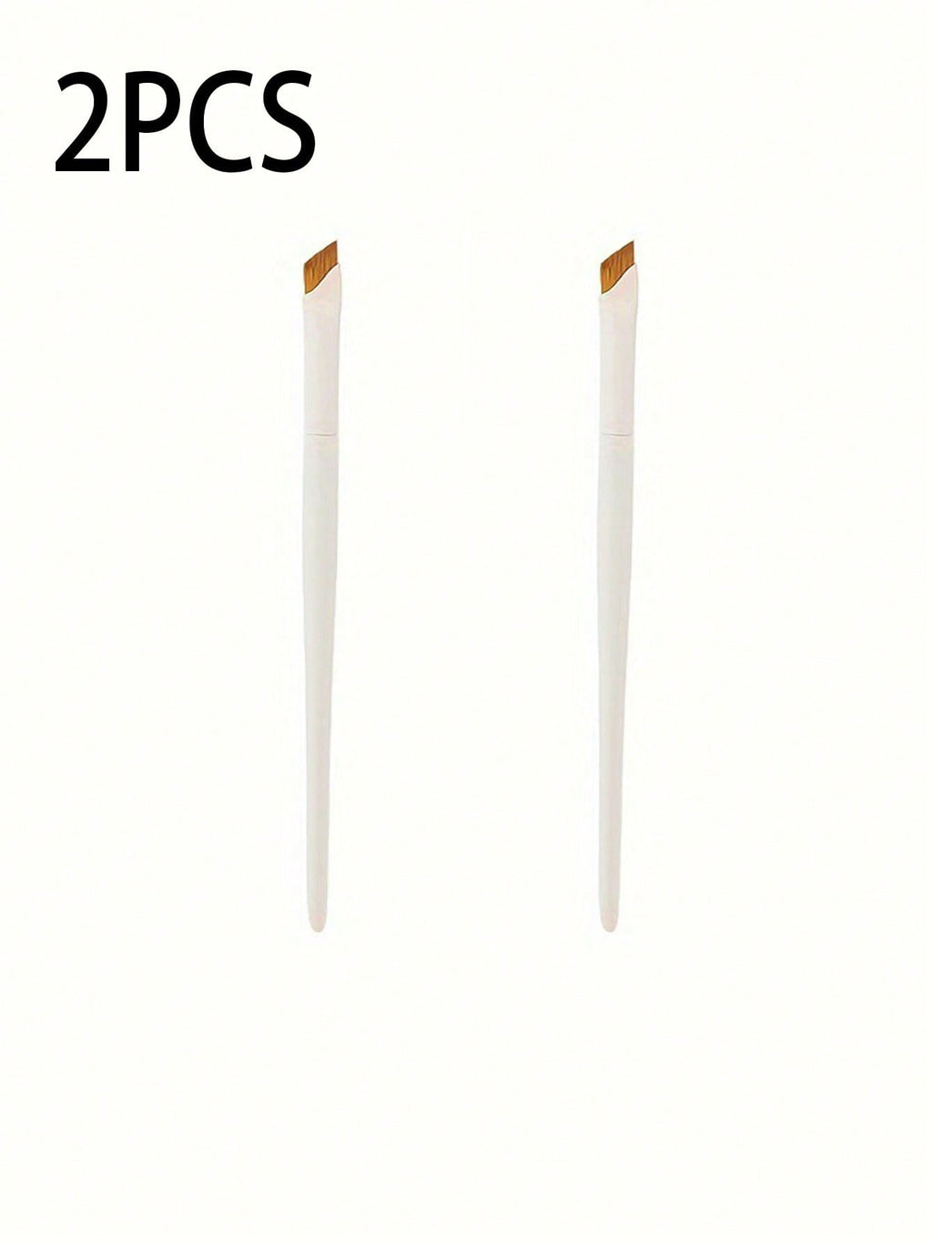 2pcs Precision Angled Eyeliner Brow Brush: Nylon Light Beige Eyebrow Brush For All Makeup Wearers - Fine Angled Eyeliner Brow Brush With Sickle Ultra-Thin Bevel Flat Angled For Silk Detail Eye Makeup Beauty Makeup Tools,Cheap,Valentine's Day,Cheap Items,T