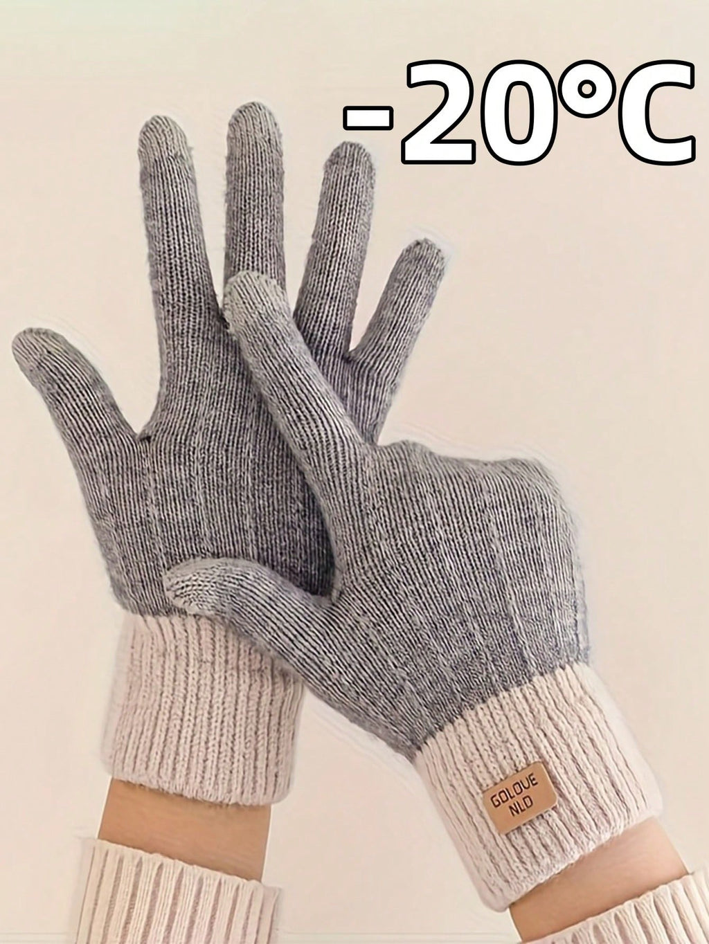 1pair Warm Knitted Adult Gloves With Touchscreen Capability, Minimalist Cute Outdoor Warm Gloves, Comfortable Gloves Fit For Cycling & Driving, Knitted Gloves For Using Mobile Phones, Dopamine Cute Adult Gloves