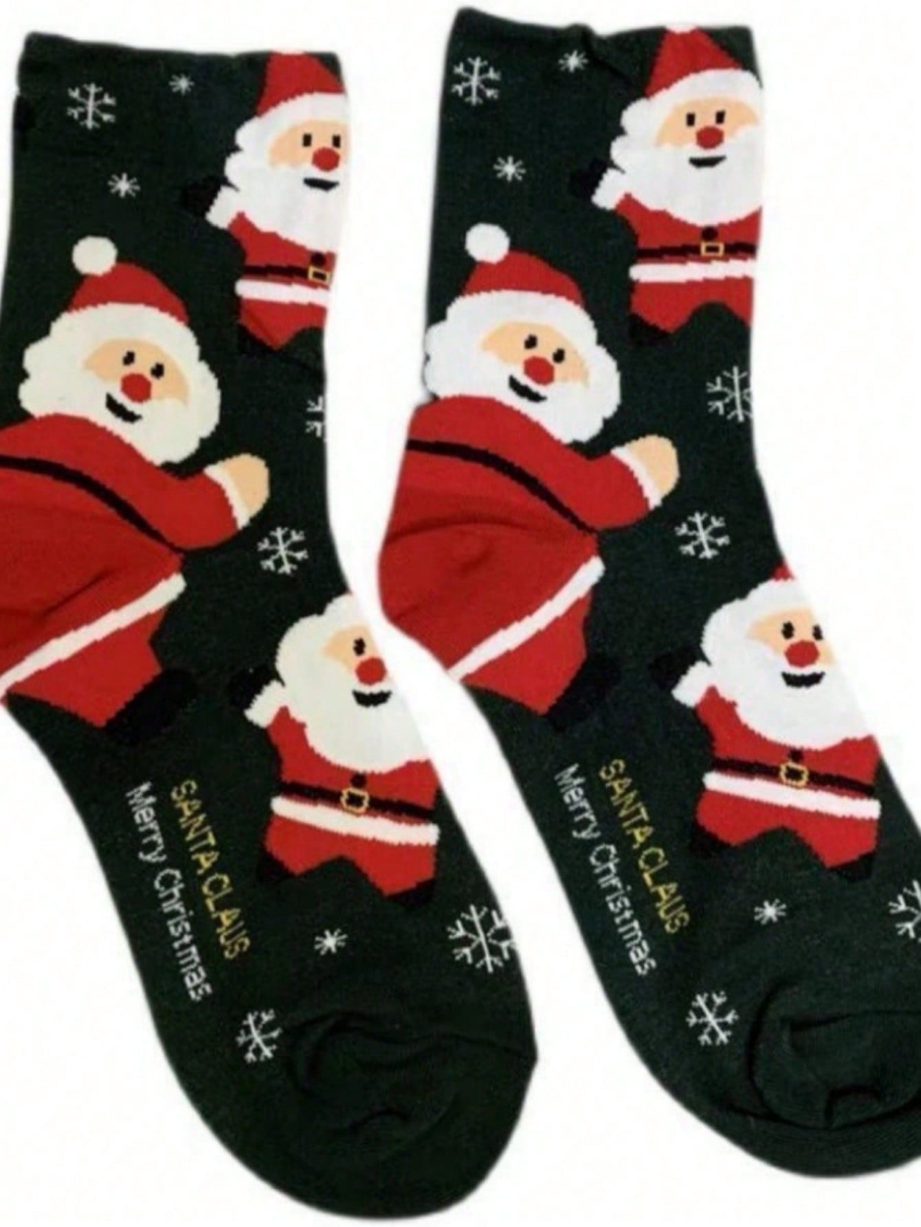4 Pairs Of Women's Christmas Socks - Festive Snowman, Gingerbread Man, Reindeer, And Santa Claus Patterns, Warm And Comfortable Mid-Calf Socks, Cute Cartoon Design, Soft Holiday Colors For Winter Presents And Casual Wear, All-Season Comfortable Socks