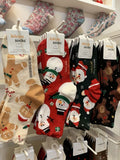 4 Pairs Of Women's Christmas Socks - Festive Snowman, Gingerbread Man, Reindeer, And Santa Claus Patterns, Warm And Comfortable Mid-Calf Socks, Cute Cartoon Design, Soft Holiday Colors For Winter Presents And Casual Wear, All-Season Comfortable Socks