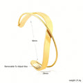 1PC Irregular Geometry Bracelet With Adjustable Mobius Design – Contemporary Modern Fashion
