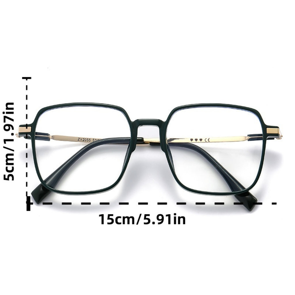 Multipurpose Clear Lens Fashion Glasses for Women, Ideal for Screen Viewing, Gaming, Watching TV and Using Cell Phones, Comes with Premium Exquisite Protective Glasses Pouch