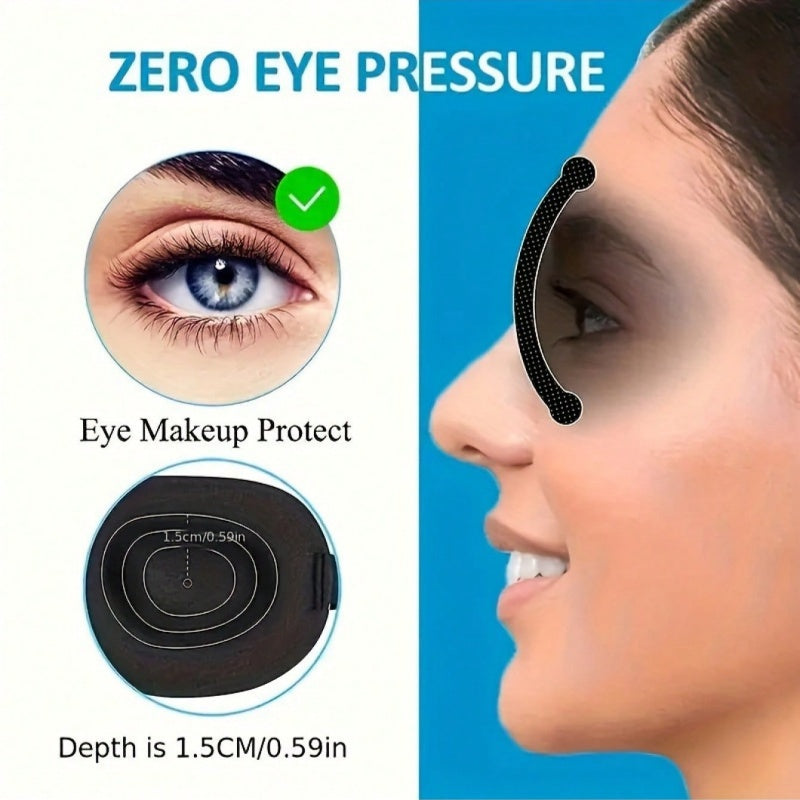 1PC Natural Soft Comfortable 3D Sleeping Eye Mask, Adjustable Light Blocking Eye Patch for Men Women, Compact Portable Blindfold Suitable for Sleeping Napping Meditation, Comfort Relax Travel Essential Accessory