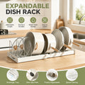 1pc Space-Saving Kitchen Organizer Rack, Metal Construction with 7 Adjustable Shelves, Expandable Lid Holder, Pull-Out Drawer, Utensil Rack & Drain Board for Pots & Pans