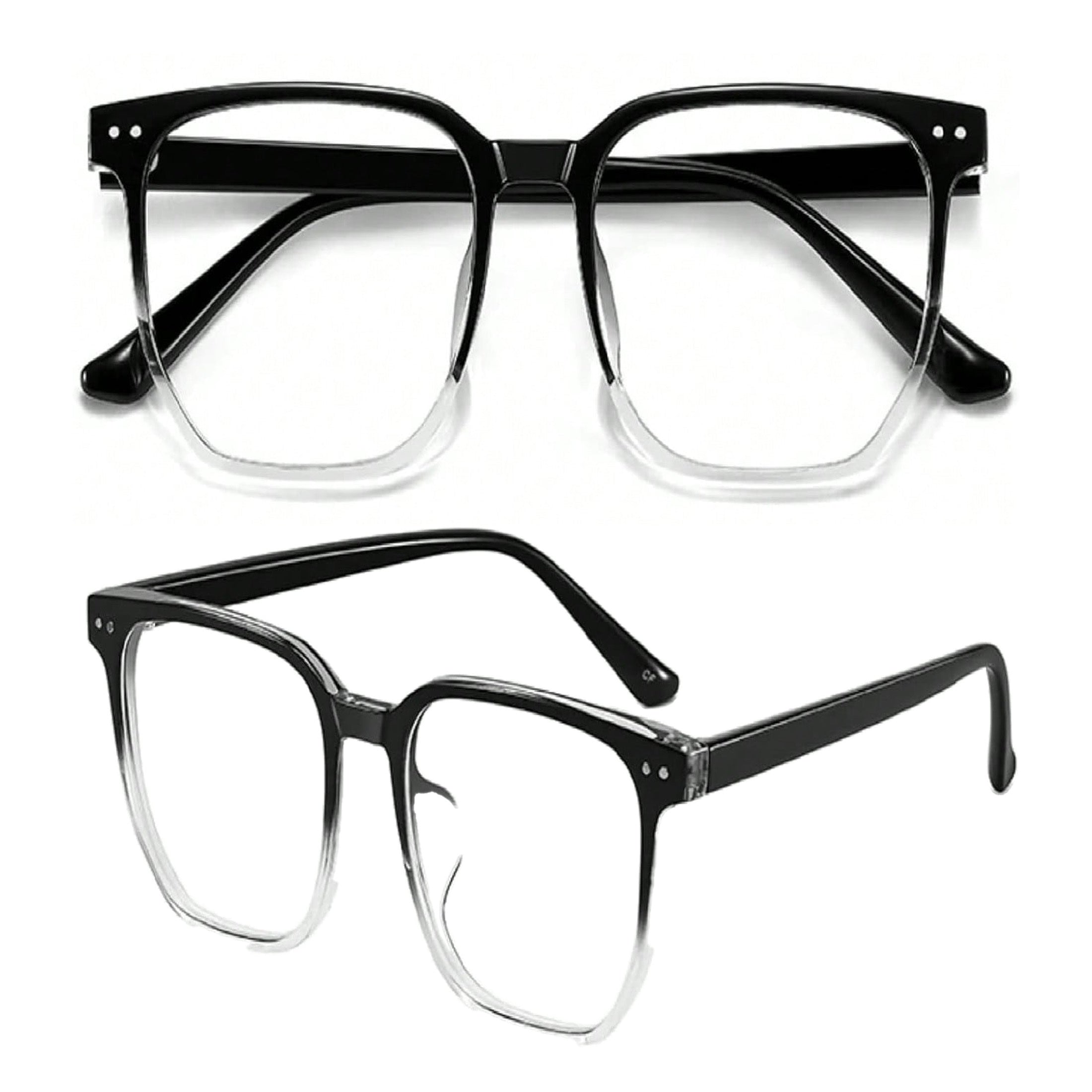 1 Pair Women’s Retro Black Small Square Plain Glasses – Face-Flattering Style for Round Faces, Timeless Chic Eyewear Design