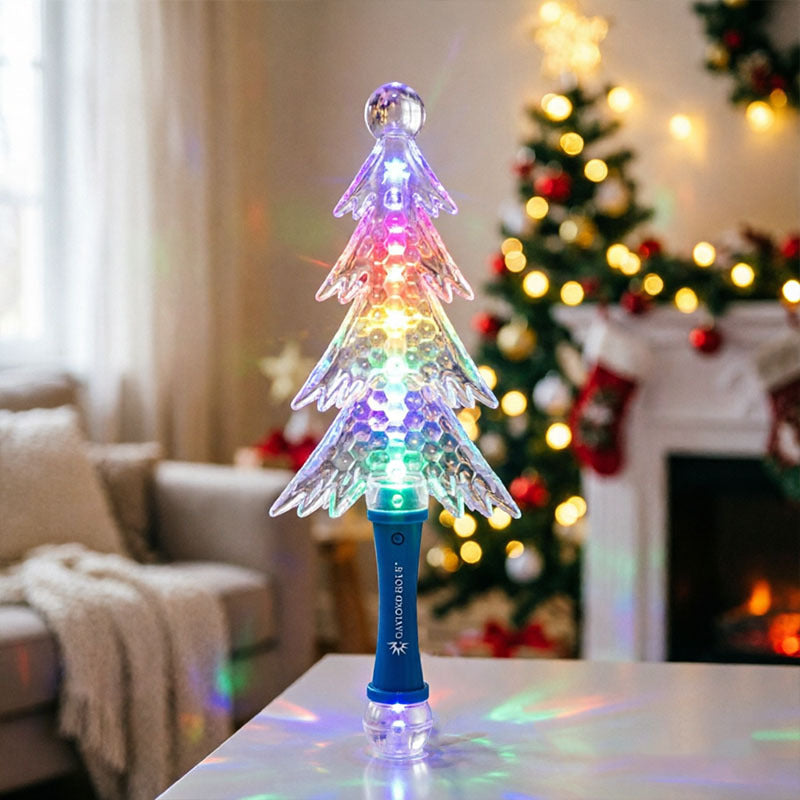 5-Light Christmas Tree Glow Stick, Festive Holiday Light Wand, Christmas Party Favor, Seasonal Gift Decoration