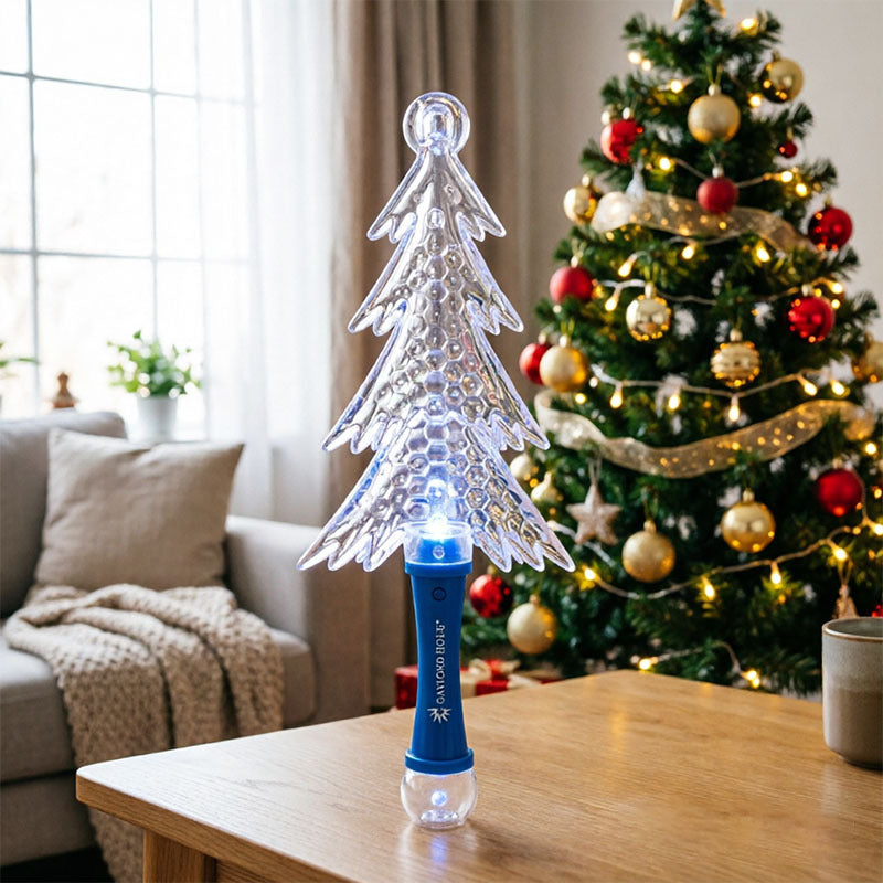 5-Light Christmas Tree Glow Stick, Festive Holiday Light Wand, Christmas Party Favor, Seasonal Gift Decoration